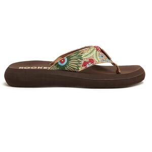 Rocket Dog Women's Natural Spotlight Garden Flip Flop Sandals Size 10